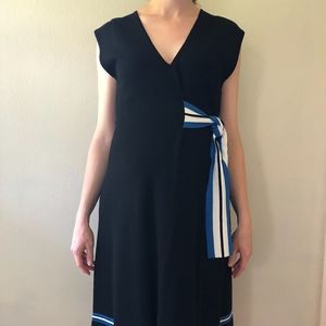 Pea in the Pod Maternity Dress Black V Neck